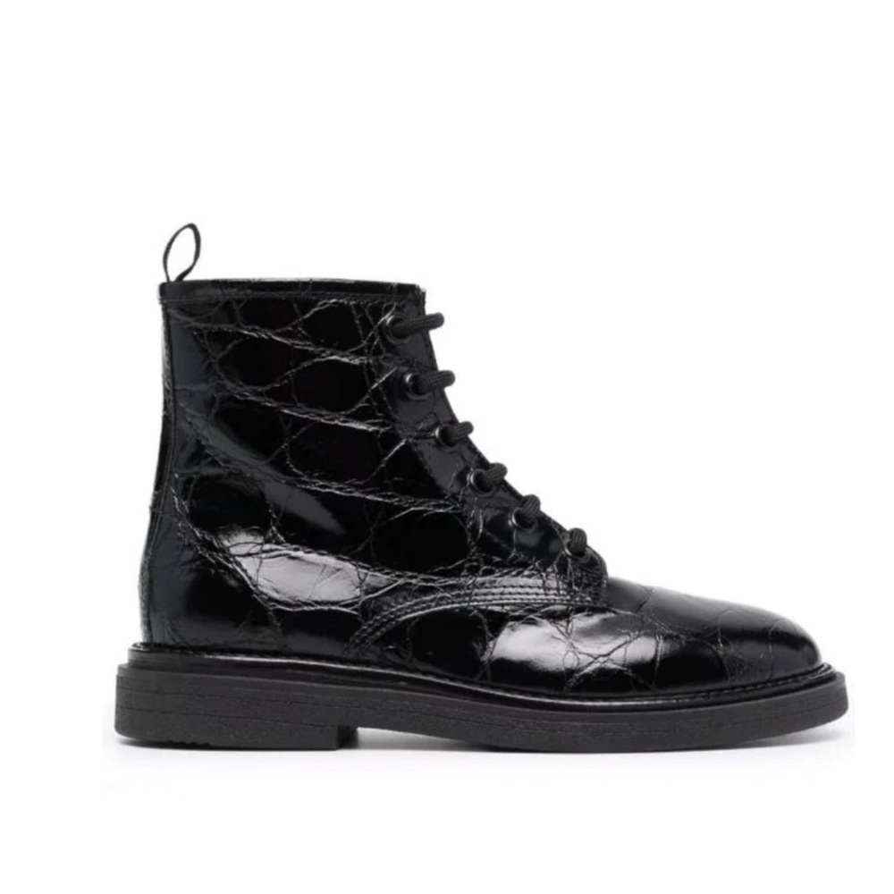 AGL Black Leather Footwear 36
